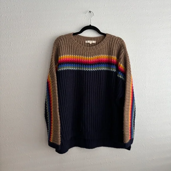 Xirena Simone Apres Ski Alpaca Knit Rainbow Sweater